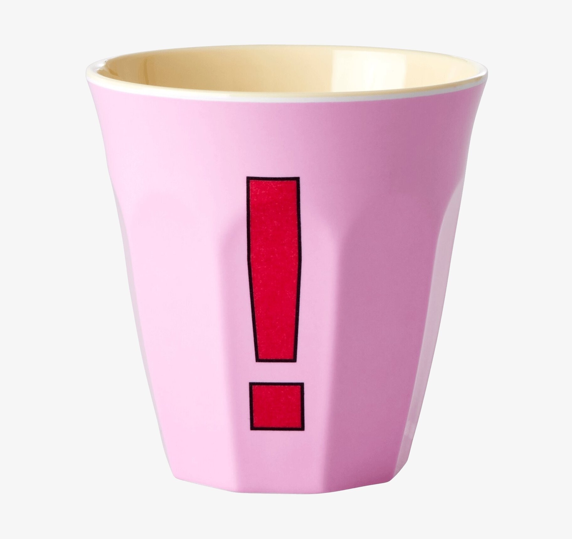 Mugg Exclamation Mark Print från Rice med röd utropstecken