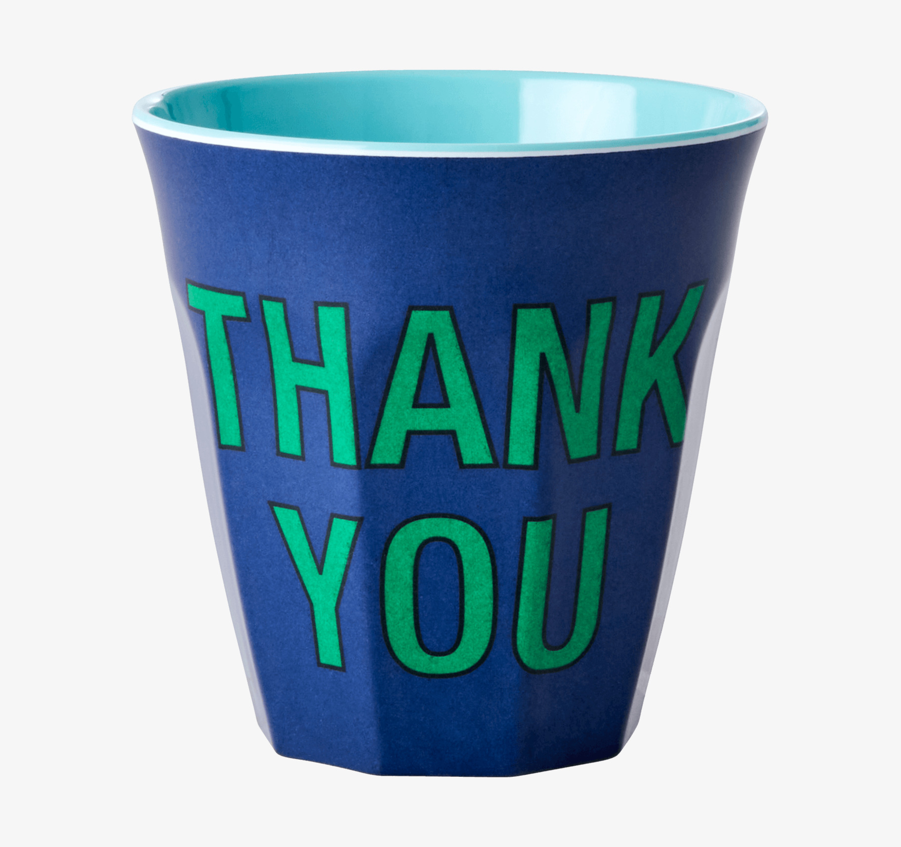 Mugg Thank You Print Blue från Rice med livlig design