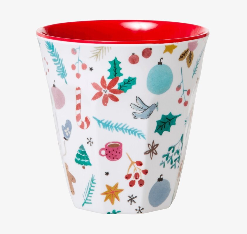Mugg All Over Xmas Print från Rice med färgglada julmotiv