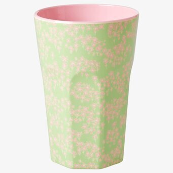 Mugg Latte Flower Field Print Rice Melaminmuggar Lattemuggar i melamin Melaminkoppar