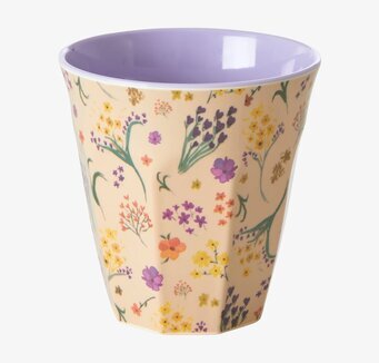 Mugg Wild Flower Print Rice Melaminmuggar Lattemuggar i melamin Melaminkoppar