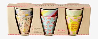 Små Muggar 6-Pack, Yippie Yippie Yeah Prints från Rice