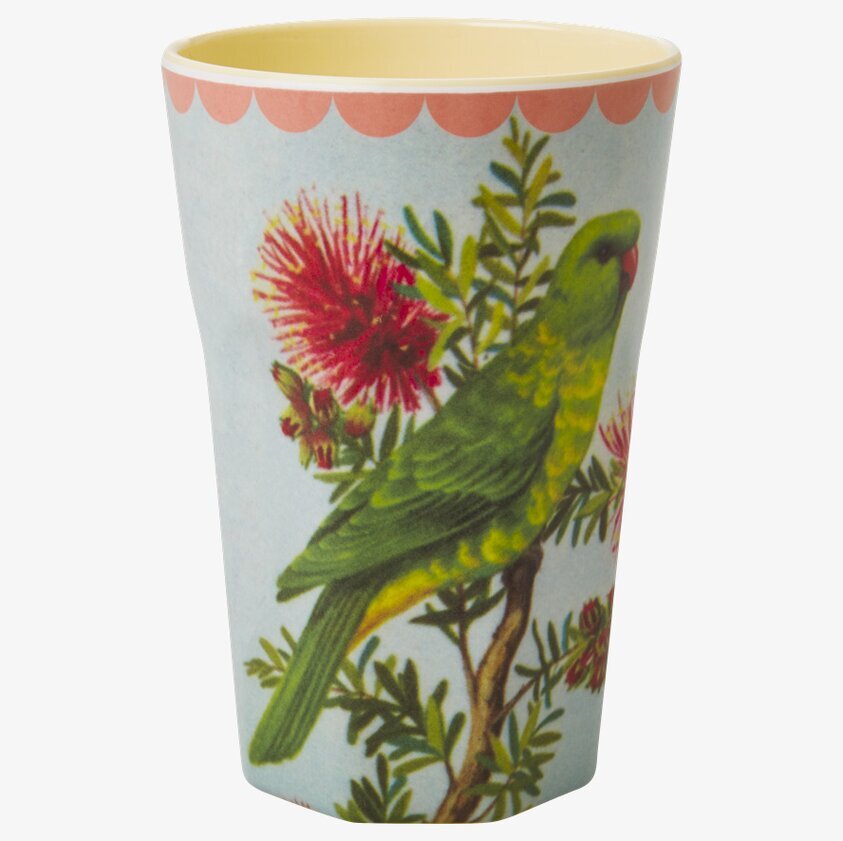 Mugg Latte Parakeet Print från Rice med färgglatt motiv