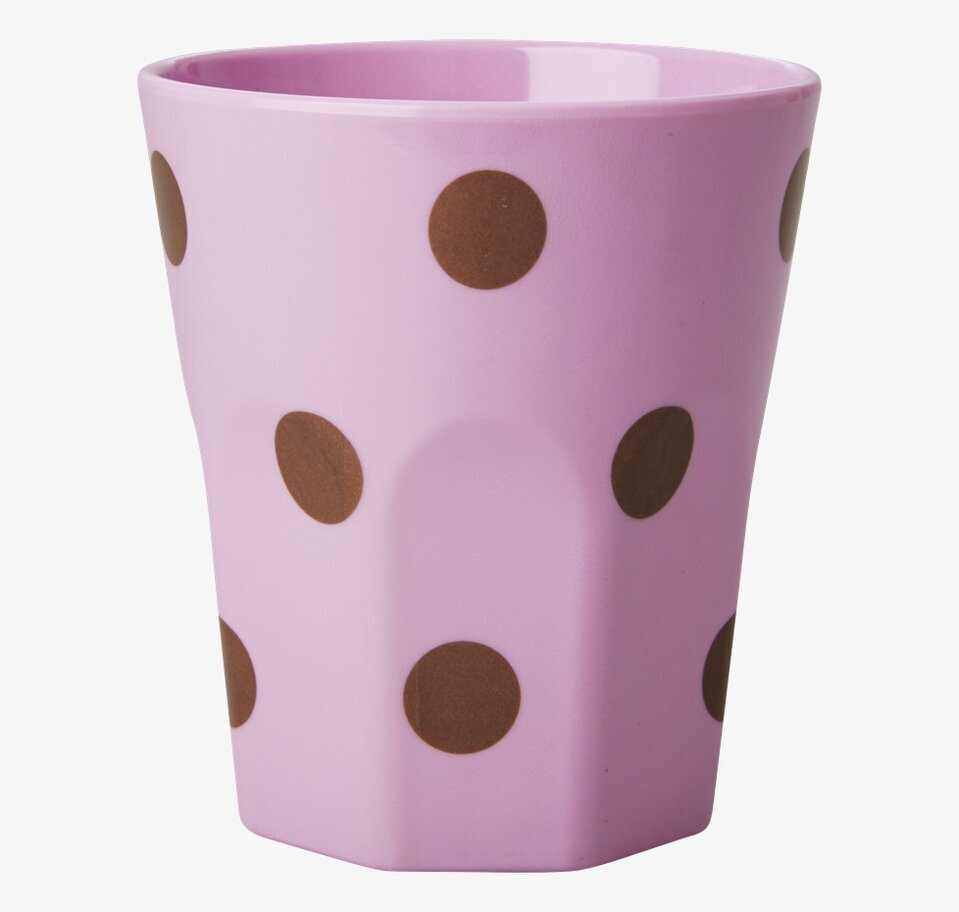 Stor Mugg Pastellrosa Gold Polka Dots från Rice