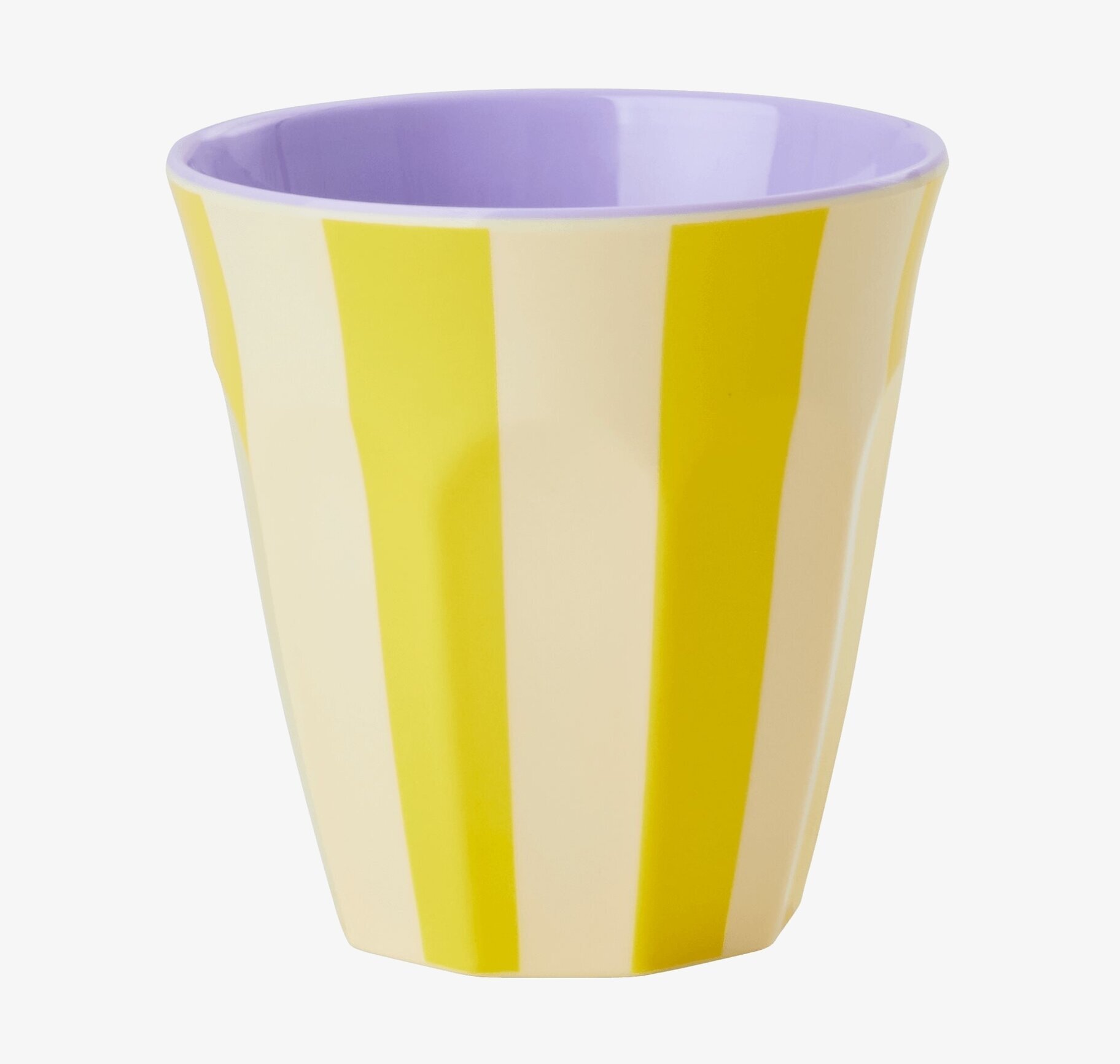 Mugg Yellow Stripes Print från Rice med gula och vita ränder