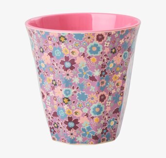 Mugg Lavender Fall Floral Print från Rice med blommönster