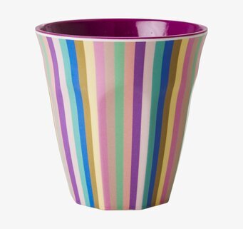 Mugg Classy Stripy Print från Rice med färgglada ränder