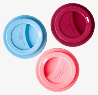 Tre silikonlock från Rice, inklusive Silikonlock Maroon