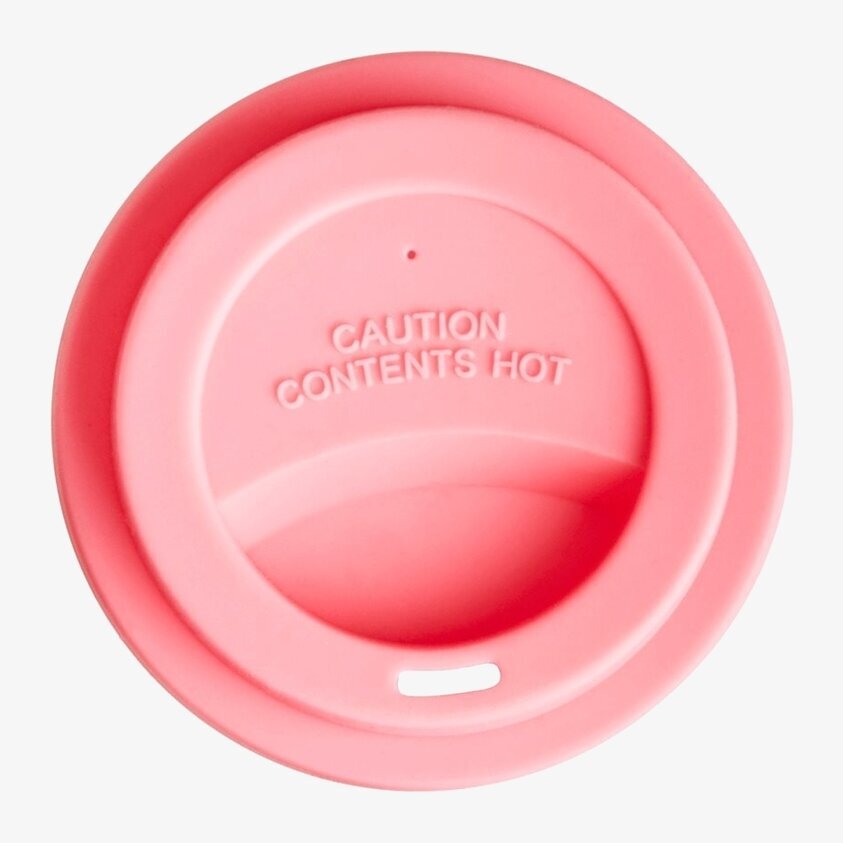 Silikonlock Pink från Rice på vit bakgrund, rosa färg