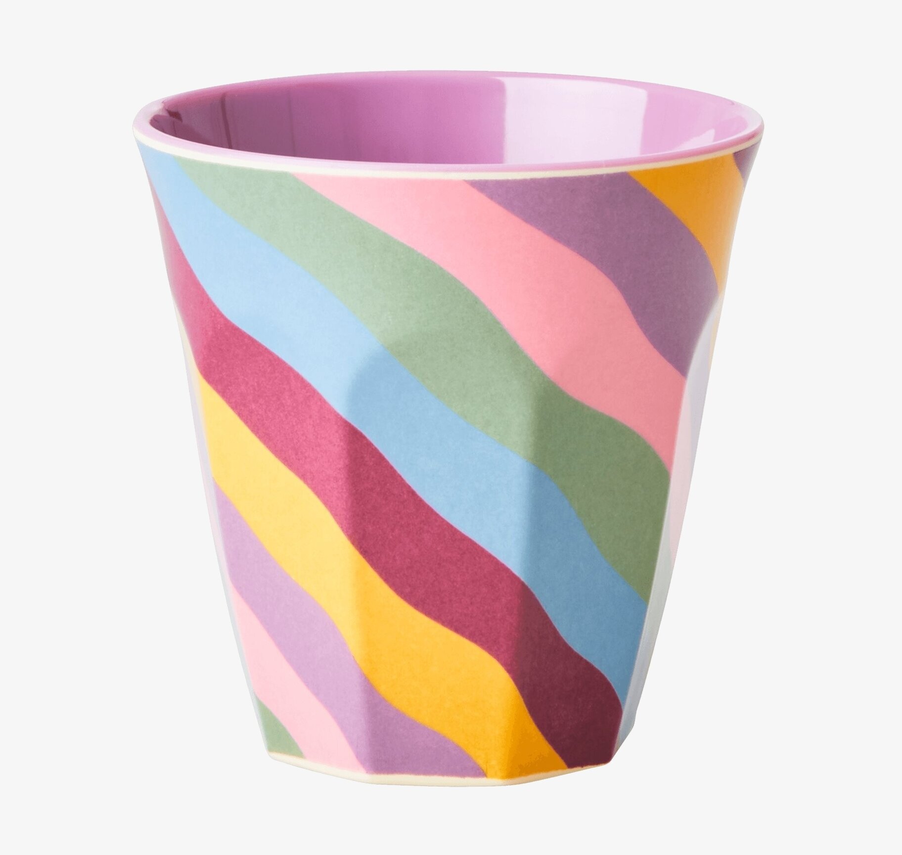 Mugg Funky Stripes Print från Rice med färgglada ränder