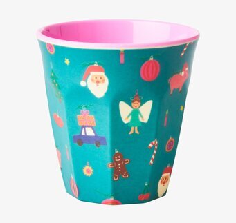 Melaminmugg Christmas All Over Print från Rice med julmotiv