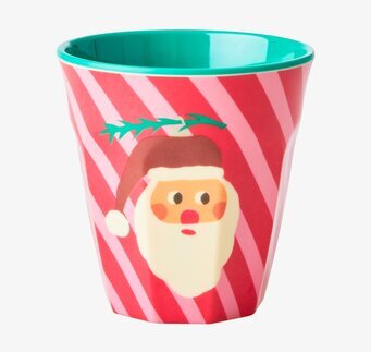 Melaminmugg Christmas Santa Print från Rice med jultomtemotiv
