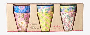 Små Muggar 6-pack - Flower Me Happy från Rice i kartong