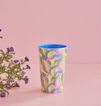 Mugg Latte Jungle Fever Print från Rice med färgglatt mönster