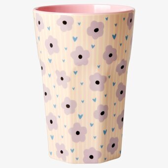 Mugg Latte Flowers Print från Rice med blomsterdesign