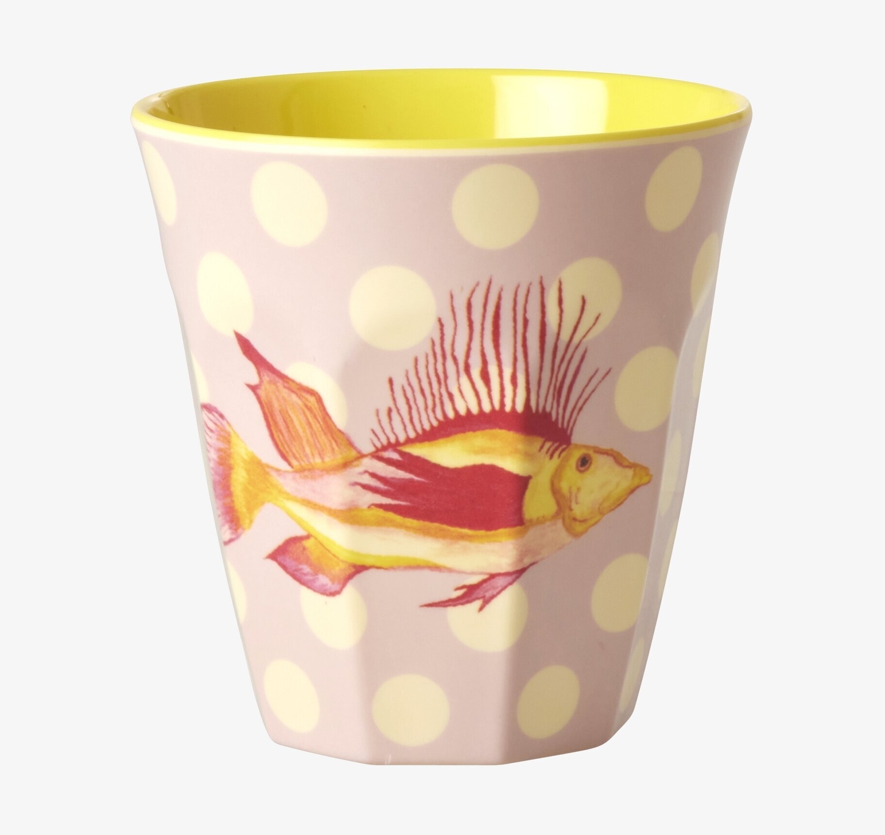 Melaminmugg Fish Lavender Print från Rice med fiskmotiv