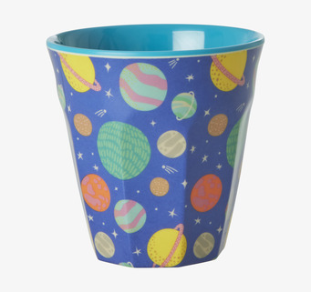 Melaminmugg Galaxy Print från Rice med färgglatt galaxtryck