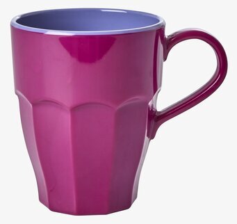 Mugg Melamin Plommon från Rice med livfull plommonlila färg