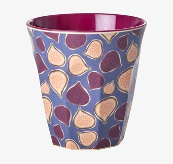 Melaminmugg Figs In Love Print från Rice med fikonmönster