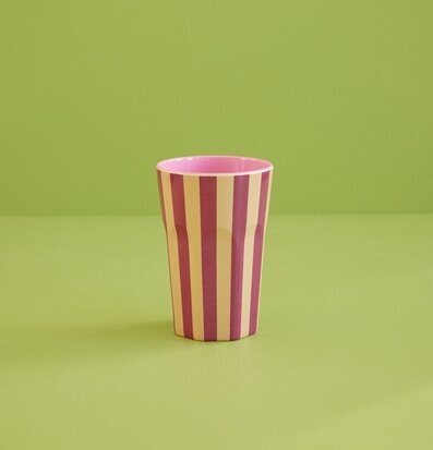 Mugg Latte Stripes Print från Rice med randigt mönster
