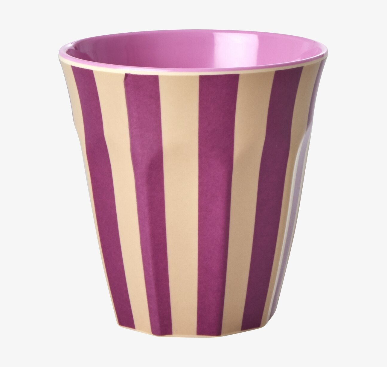 Melaminmugg Stripes Print från Rice med färgglada ränder