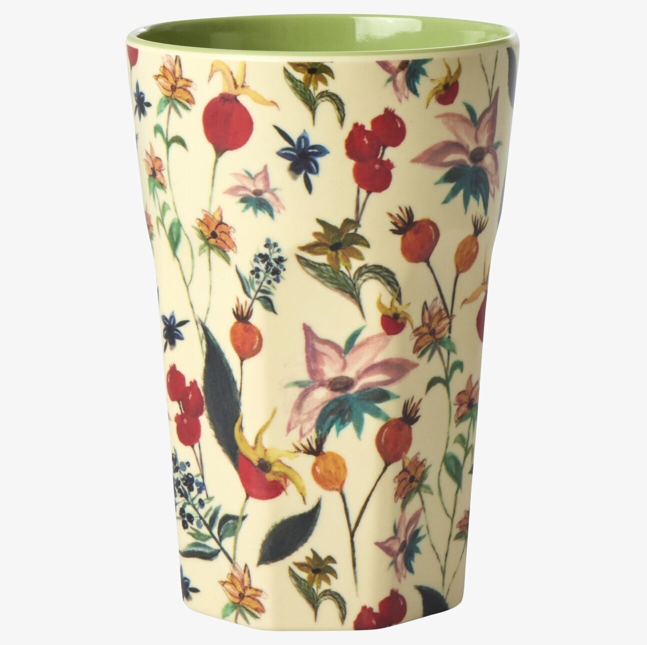 Mugg Latte Rosebuds Print från Rice med blommigt mönster
