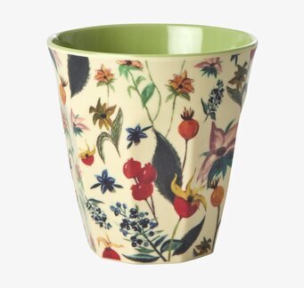 Melaminmugg Rosebuds Print från Rice med blommönster