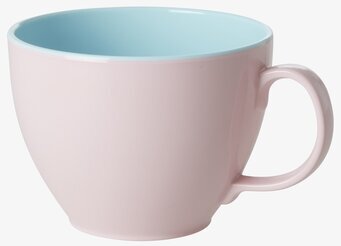 Melamin Jumbomugg Rosa/Blå Rice Melaminmuggar Lattemuggar i melamin Melaminkoppar