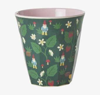 Melaminmugg Forest Gnome Print från Rice med skogstema