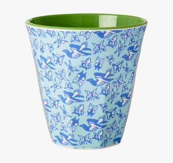 Mugg Fåglar & Fjärilar från Rice med naturinspirerat mönster