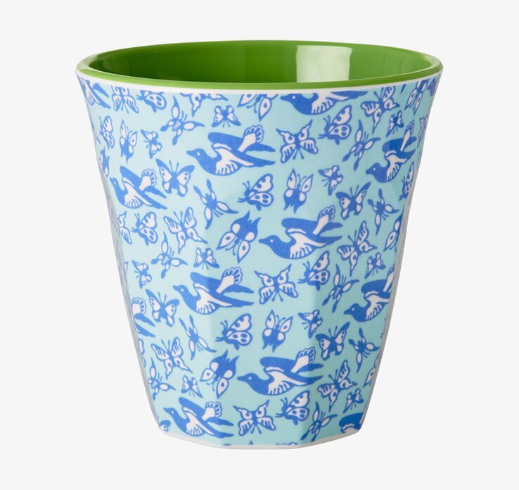 Mugg Fåglar & Fjärilar från Rice med naturinspirerat mönster