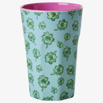 Mugg Latte Good Luck Print från Rice med gröna fyrklöver
