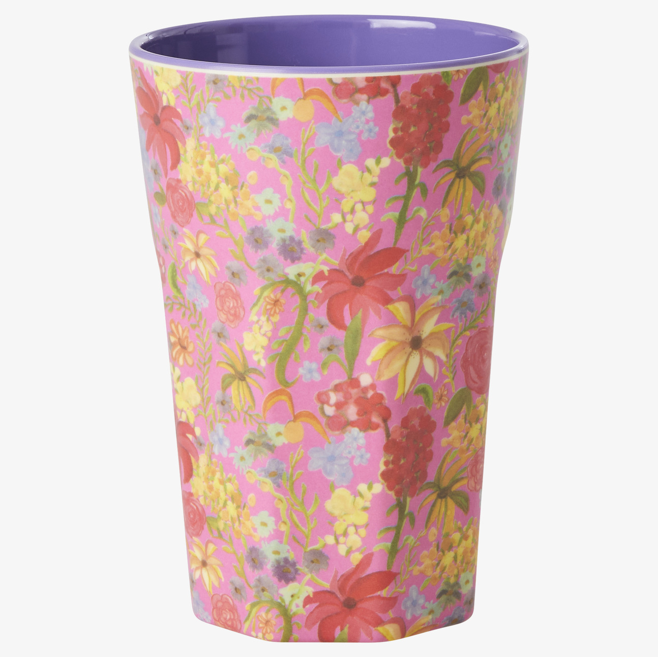 Mugg Latte Swedish Flower Print från Rice med blommönster