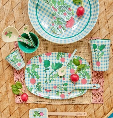 Melaminmugg Ravishing Radish Print från Rice på bordet