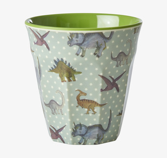 Melaminmugg New Dino Print Rice Melaminmuggar Lattemuggar i melamin Melaminkoppar