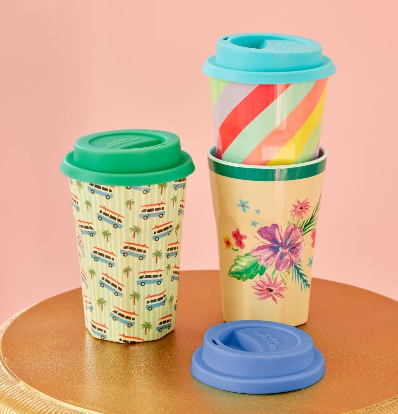 Silikonlock - Blueish Colors från Rice på färgglada muggar