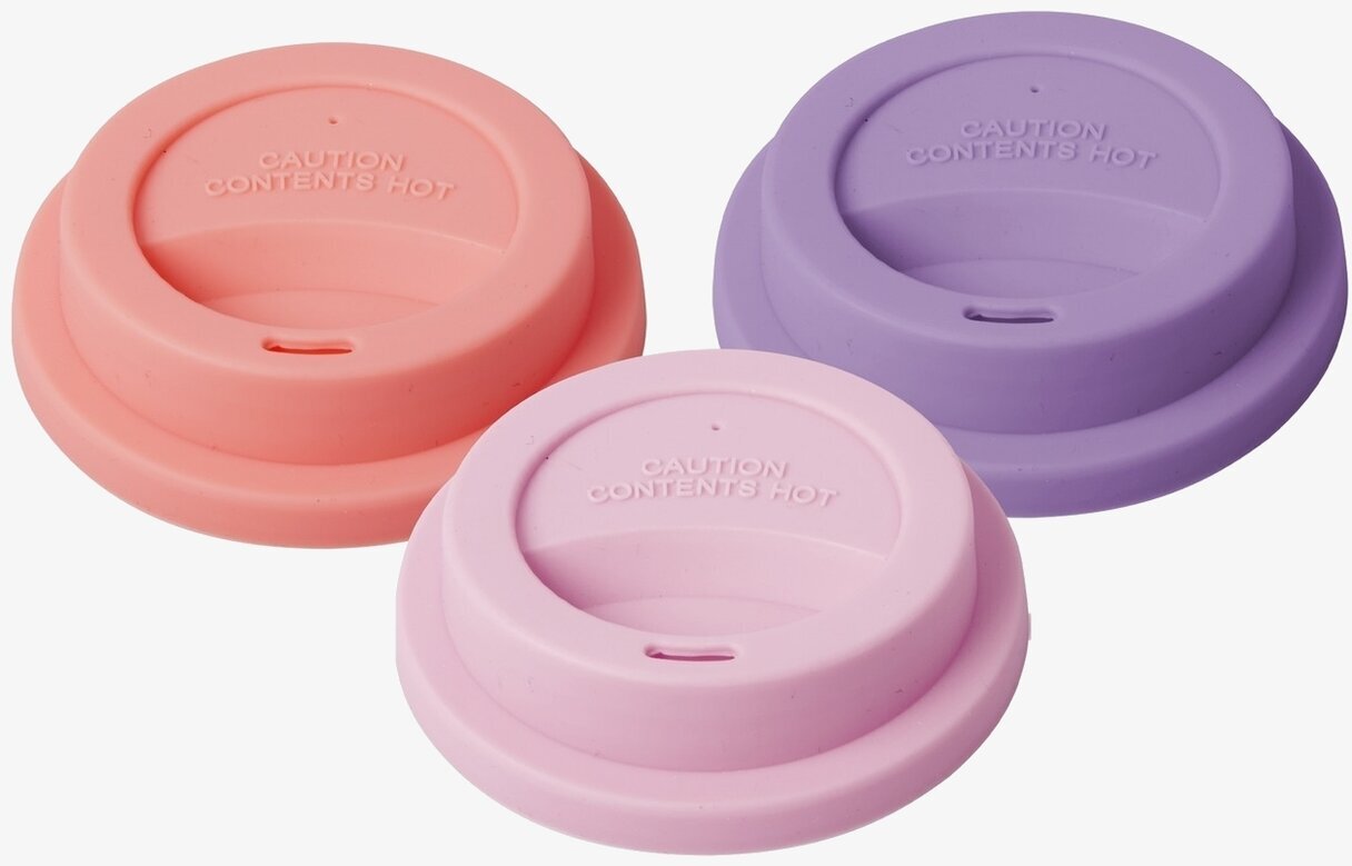 Silikonlock - Pinkish Colors från Rice på vit bakgrund