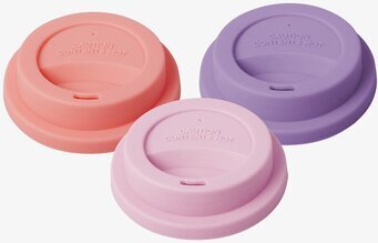 Silikonlock - Pinkish Colors från Rice på vit bakgrund