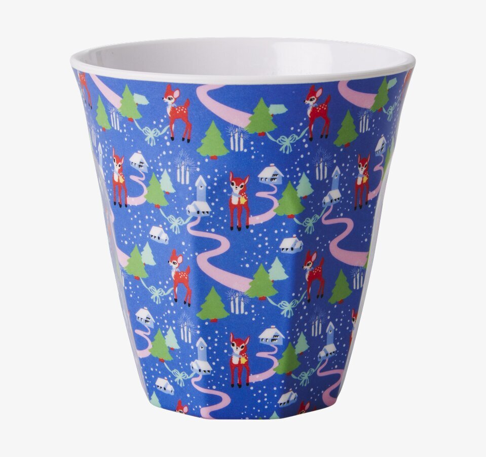 Mugg X-mas Christmas Village från Rice med julmotiv