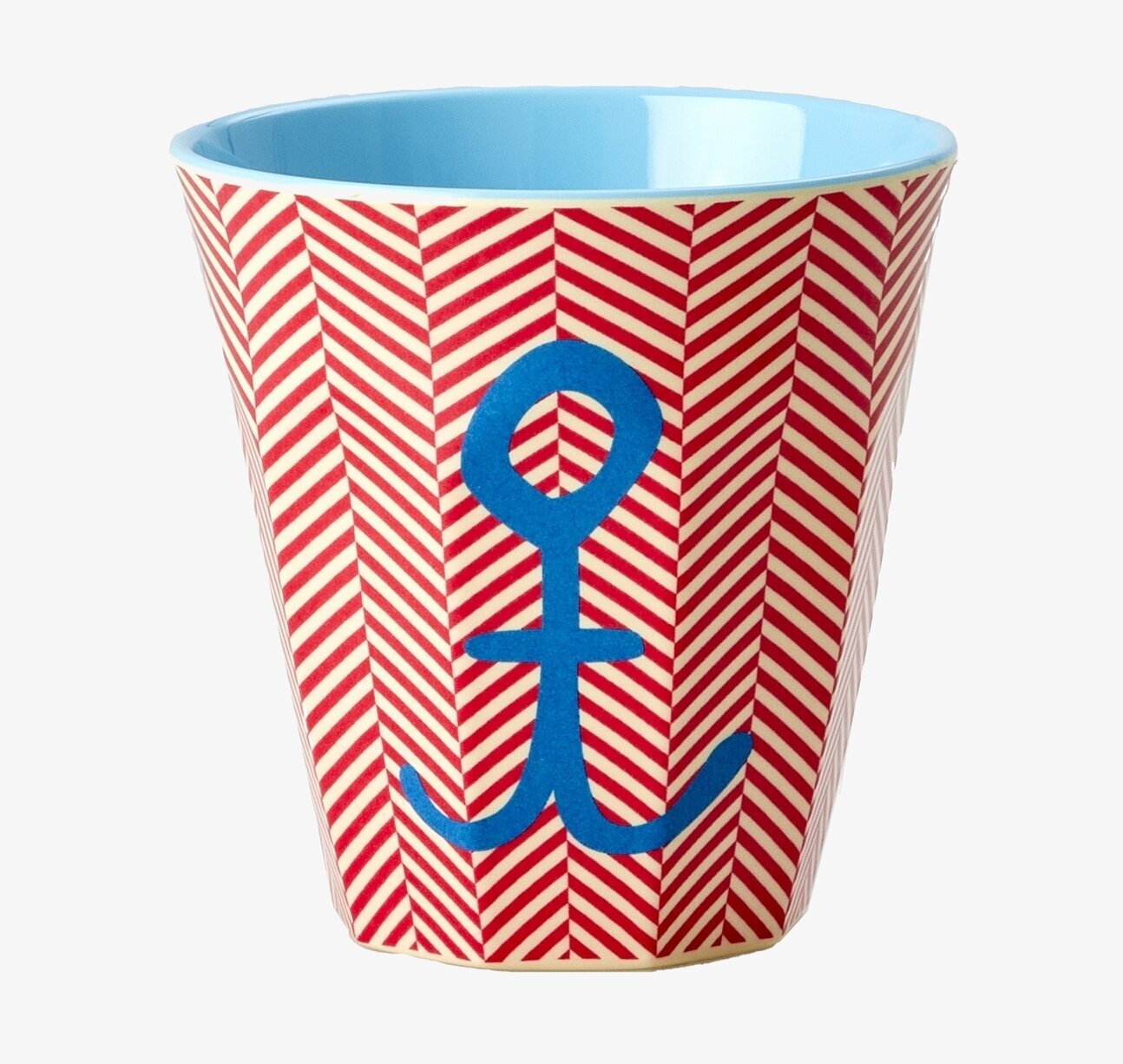 Melaminmugg Anchor Print från Rice med nautiskt mönster