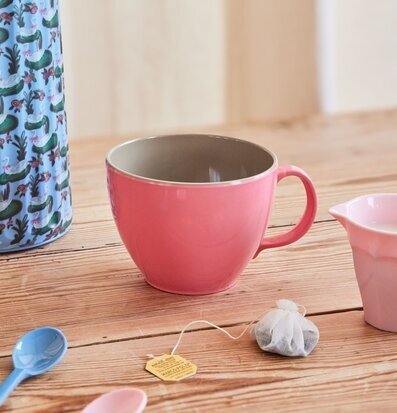 Melamin Jumbomugg Rosa Rice Melaminmuggar Lattemuggar i melamin Melaminkoppar