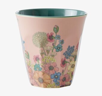 Melaminmugg Flower Collage Print från Rice med blommönster