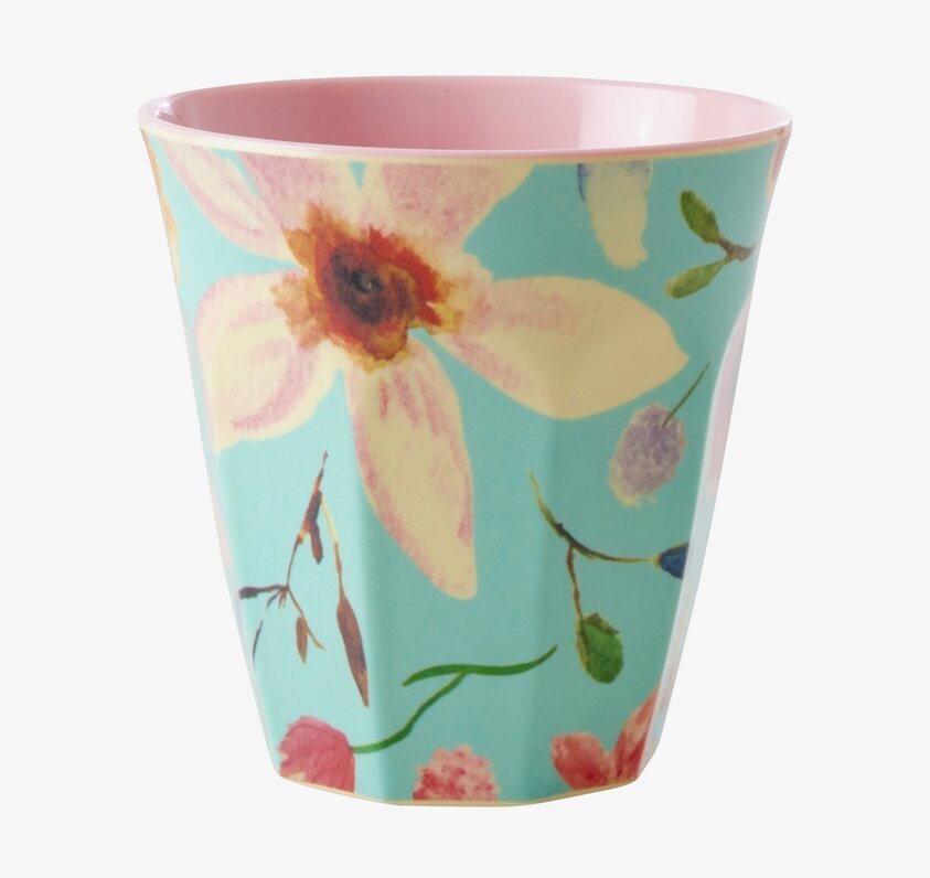 Melaminmugg Selma Flower Print från Rice med blommönster