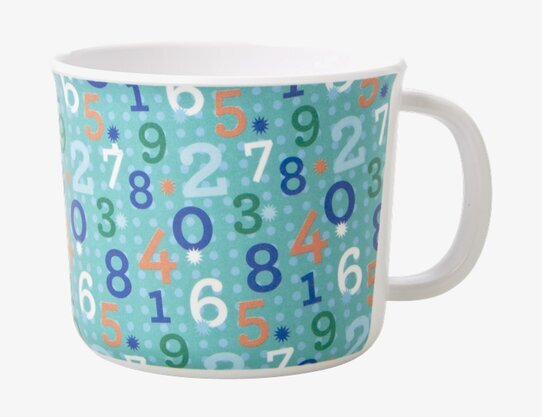 Baby Cup Numbers från Rice - färgglad och pedagogisk mugg