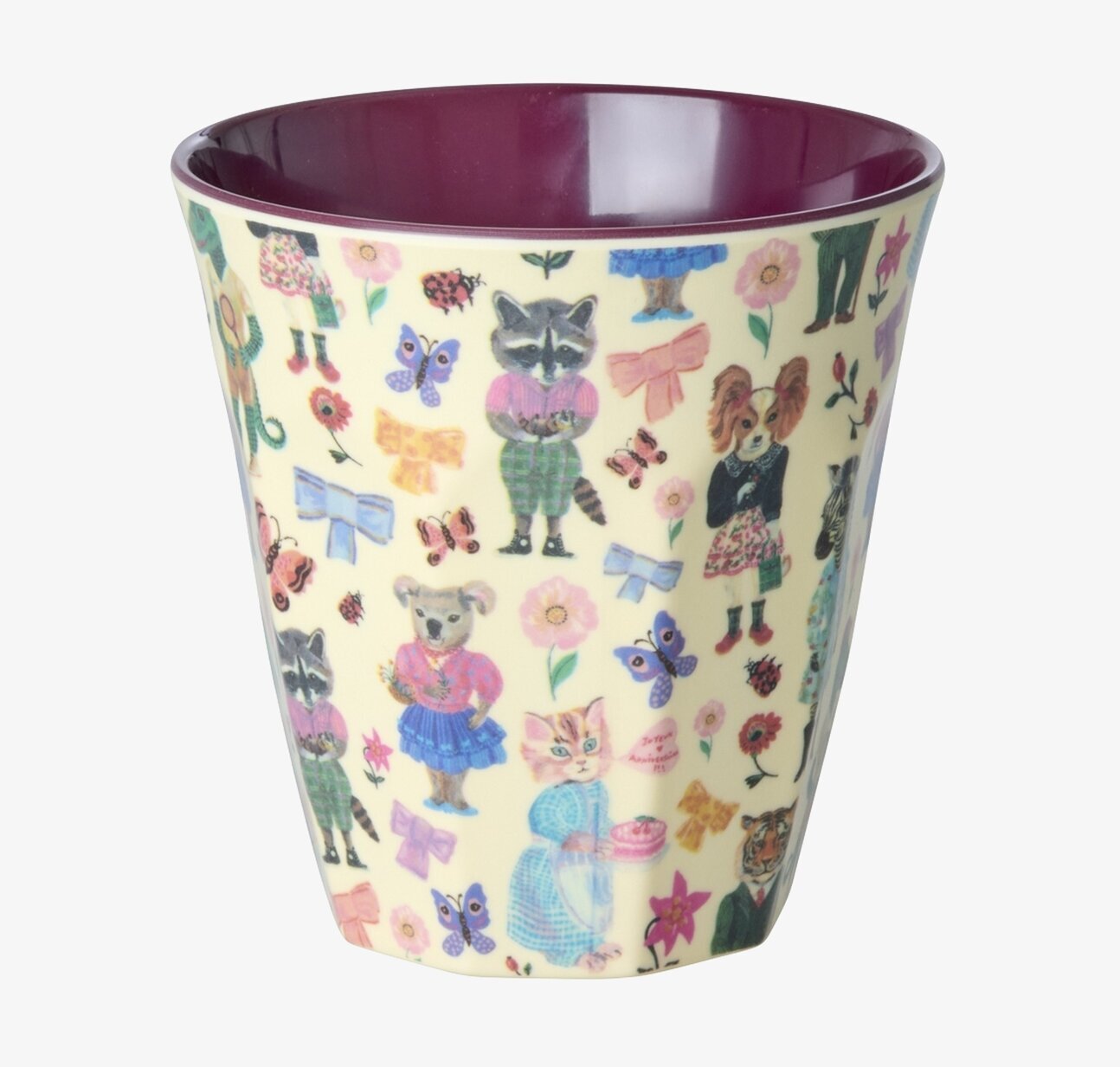 Melaminmugg Bordeaux - Nathalie L'ete Print Rice Melaminmuggar Lattemuggar i melamin Melaminkoppar