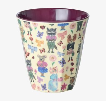 Melaminmugg Bordeaux - Nathalie L'ete Print Rice Melaminmuggar Lattemuggar i melamin Melaminkoppar