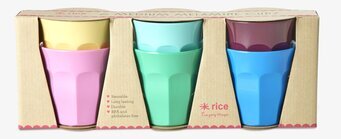 Muggar Melamin 6-pack Rice Melaminmuggar Lattemuggar i melamin Melaminkoppar