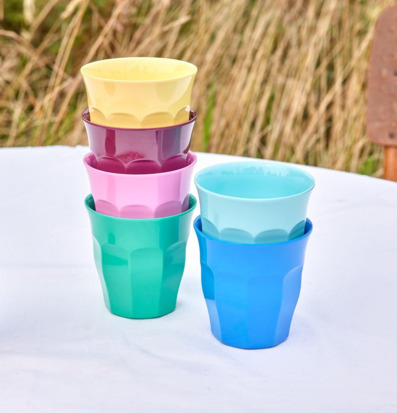 Muggar Melamin 6-pack Rice Melaminmuggar Lattemuggar i melamin Melaminkoppar