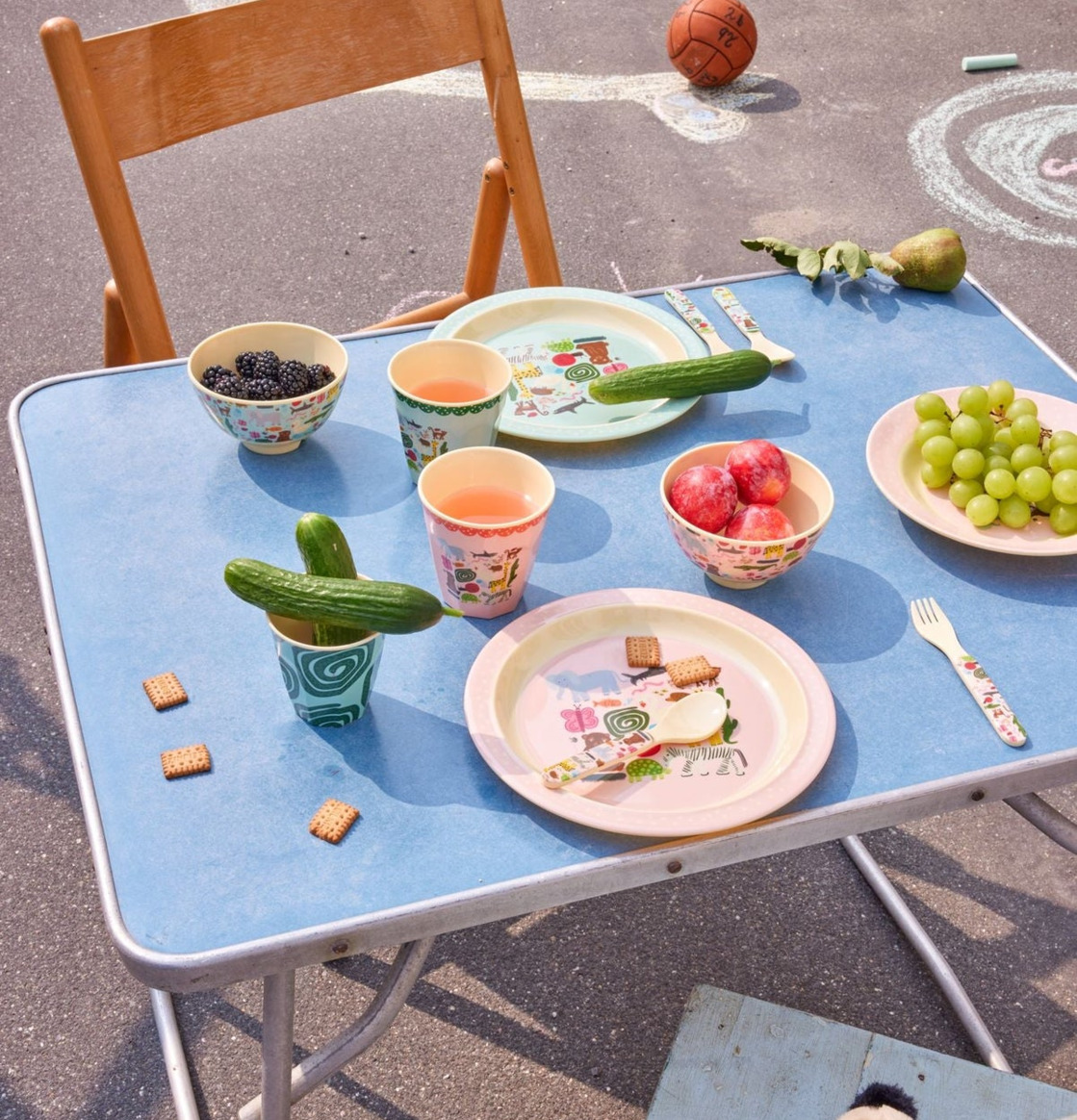 Melaminmugg Wildlife Print Pink Rice Melaminmuggar Lattemuggar i melamin Melaminkoppar