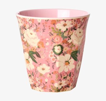 Muggar Medium 6-Pack All You Need Is Love Print Rice Melaminmuggar Lattemuggar i melamin Melaminkoppar